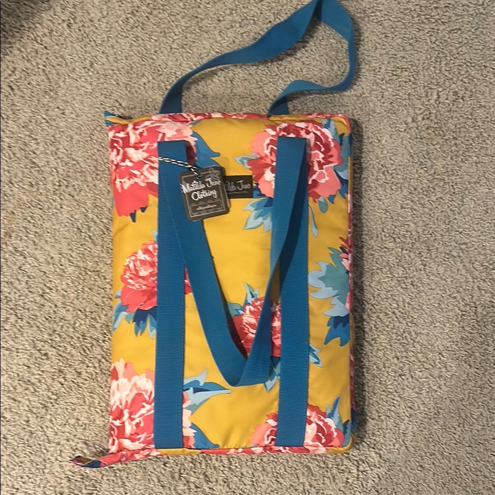 Floral Yellow Tote Bag